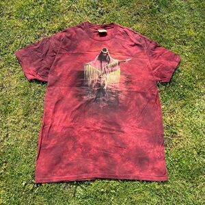 Vintage The Mountain Native Girl Short Sleeve Graphic Print T-shirt Men’s 3XL
